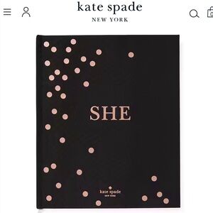 Kate Spade SHE Hardcover Book